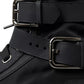 Black Nylon NS1 High Top Sneakers Shoes