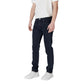 Blue Cotton Skinny Jean