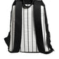 Black White Vulcano Royal King Print Men Backpack Bag