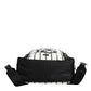 Black White Vulcano Royal King Print Men Backpack Bag