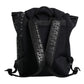 Black Neoprene Nylon DG Logo School Backpack Bag