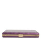 Purple Leather Clutch Evening Crossbody Bag