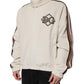 Beige Logo Applique Cotton Corduroy Full Zip Jacket