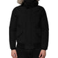 Black Hooded Long Sleeves Fur Shearling Coat Jacket