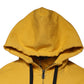 Yellow Logo Full Zip Hooded Sweatshirt Sweater