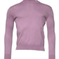 Purple Wool Knit Turtle Neck Long Sleeve Pullover Sweater