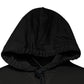 Black Cotton Hooded DG Shield Pullover Sweater