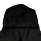 Black Cotton Hooded DG Shield Pullover Sweater