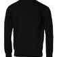Black Nylon Logo Crew Neck Pullover Sweater
