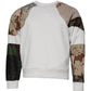 Multicolor Patchwork Cotton Crew Neck Sweater
