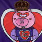 Purple Year Of The Pig Full Zip Bomber Sweater