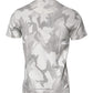 White Gray Camouflage Cotton Crew Neck T-shirt