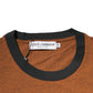 Brown DG Logo Polyester Crew Neck T-shirt