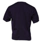 Purple DG Logo Cotton Crew Neck T-shirt