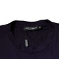 Purple DG Logo Cotton Crew Neck T-shirt