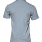 Blue Cotton Button Down Casual Men Polo Shirt