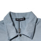 Blue Cotton Button Down Casual Men Polo Shirt