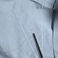 Blue Cotton Button Down Casual Men Polo Shirt