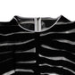 Black White Zebra A-line Sheath Mini Dress