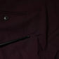 Maroon Mid Waist Tapered Skinny Dress Pants