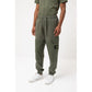 Green Cotton Men's Tracksuit Pants