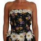 Elegant Floral Silk Maxi Dress with Embellishments