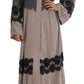 Elegant Cape Kaftan Dress in Gray