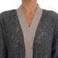 Elegant Cape Kaftan Dress in Gray