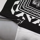 White Black Printed Cotton Sweatshirt Sweater