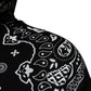 Black Bandana Hooded Men Sweatshirt Sweater