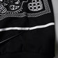 Black Bandana Hooded Men Sweatshirt Sweater