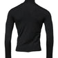 Black Wool Turtleneck Pullover Sweater