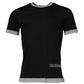 Black Logo Cotton Crew Neck Men Tee T-shirt