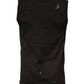 Black Sleeveless Round Neck Tank T-shirt