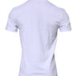 White Logo Plaque Cotton Crew Neck T-shirt