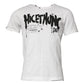 White Graphic Print Cotton Crew Neck T-shirt