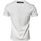 White Graphic Print Cotton Crew Neck T-shirt