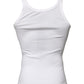 Ivory Cotton Sleeveless Round Neck Tank T-shirt