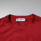 Red DG Logo Cotton Crew Neck T-shirt