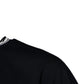 Dark Blue Logo Crown Cotton Crew Neck T-shirt