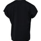 Dark Blue Logo Crown Cotton Crew Neck T-shirt