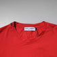Red DG Logo Patch Cotton Crew Neck T-shirt