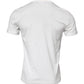 White Cotton Logo Floral Crew Neck T-shirt
