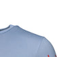 Light Blue Coral Cotton Men Crew Neck T-shirt