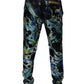 Multicolor Marble Print Jogger Sweatpants Pants
