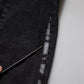 Black Tattered Cotton Skinny Men Denim Jeans