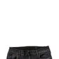 Dark Gray Washed Cotton Slim Fit Denim Jeans