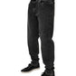 Black Cotton Stretch Skinny Men Denim Jeans