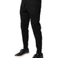 Black Cotton Jogger Jogging Pants