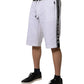 White Stripe Cotton DG King Bermuda Shorts